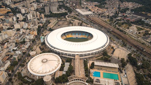 Kostenloses Stock Foto zu brasilien, drohne erschossen, fußball