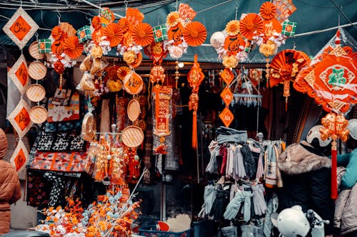 Market Stall with Souvenirs