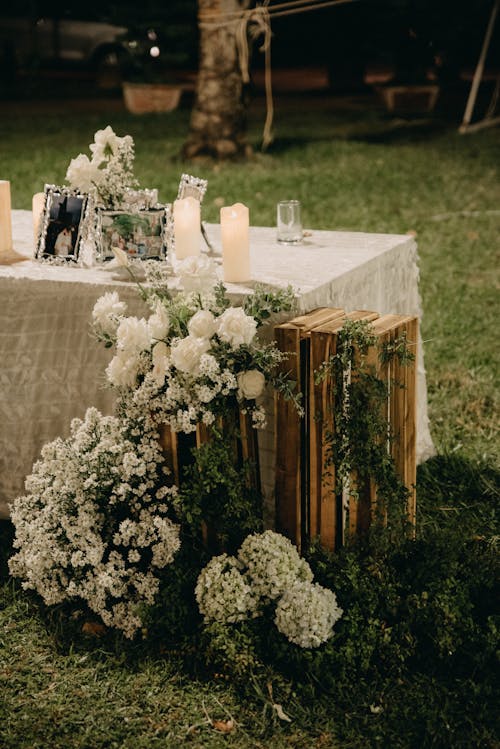 Decorated Table at a Wedding 