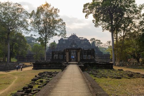 Free Explore the captivating ancient temple ruins surrounded by lush greenery, a testament to historical architecture. Stock Photo
