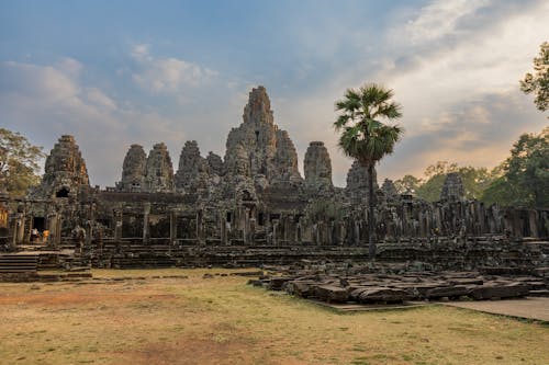 The Bayon Temple at the Angkor Wat Complex at Siem Reap, Cambodia 