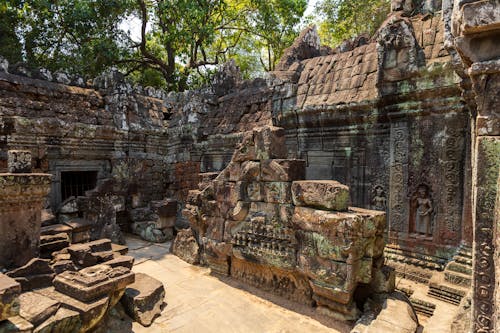 Elements of the Angkor Wat Temple, Cambodia
