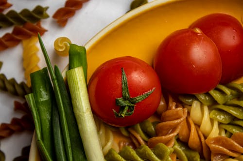 Close up of Tomatoes and Pasta