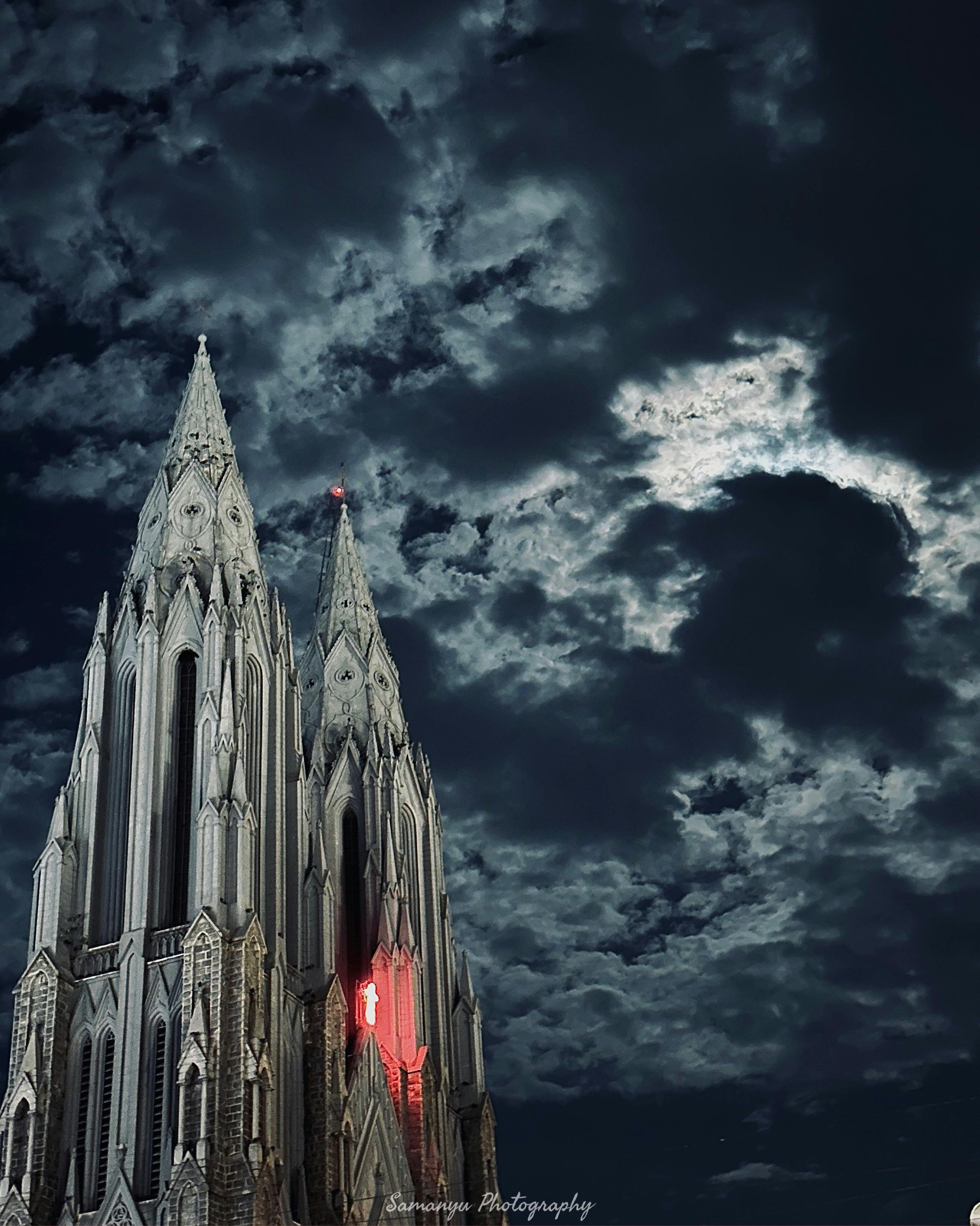 Abstract network of interconnected nodes.