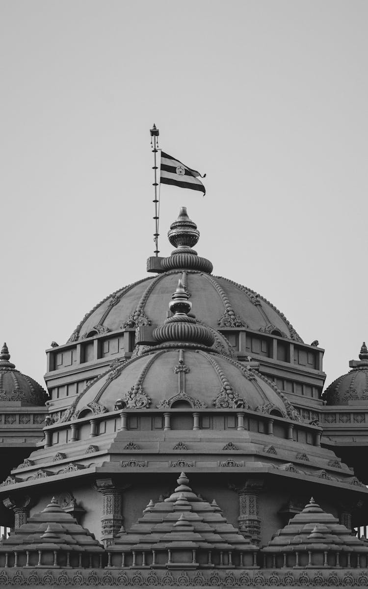 Flag Over Building Dome