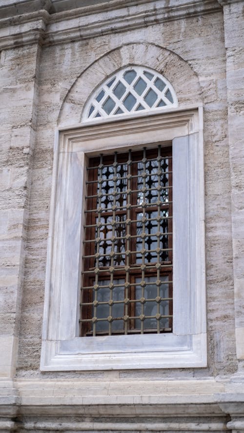 Window with Gratings of an Old Building