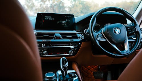 Foto d'estoc gratuïta de BMW, Interior de cotxe, modern