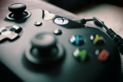 Close Upfotografie Xbox One Zwarte Controller
