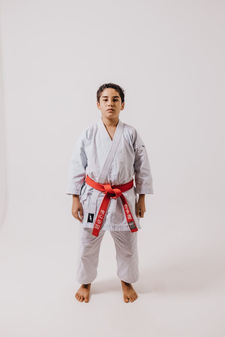 Karate Student In Kimono 