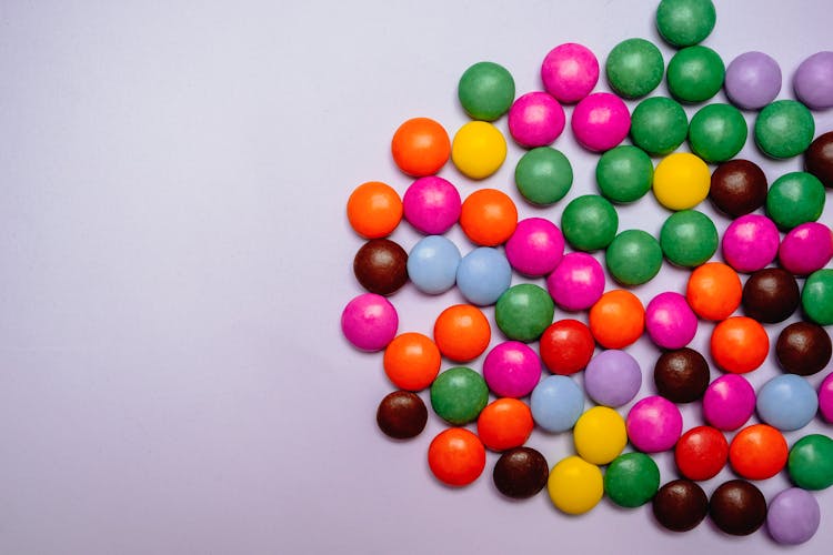 Colorful Button Shaped Chocolates