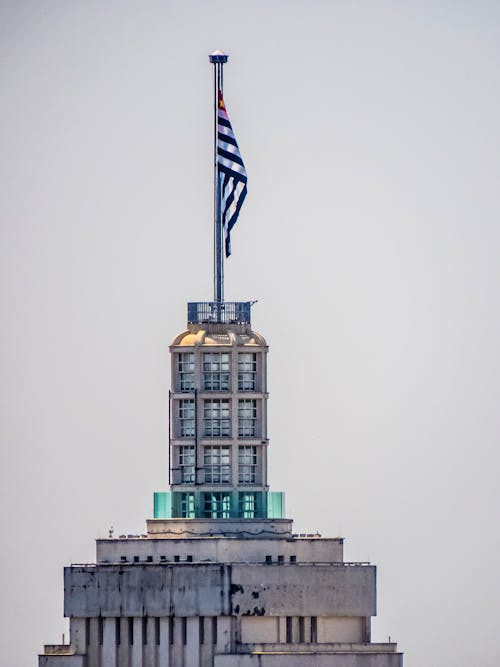 Altino Arantes Building with the State of Sao Paulo Flag