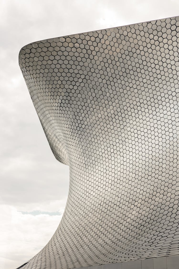 Facade Of The Museo Soumaya In Mexico City, Mexico 