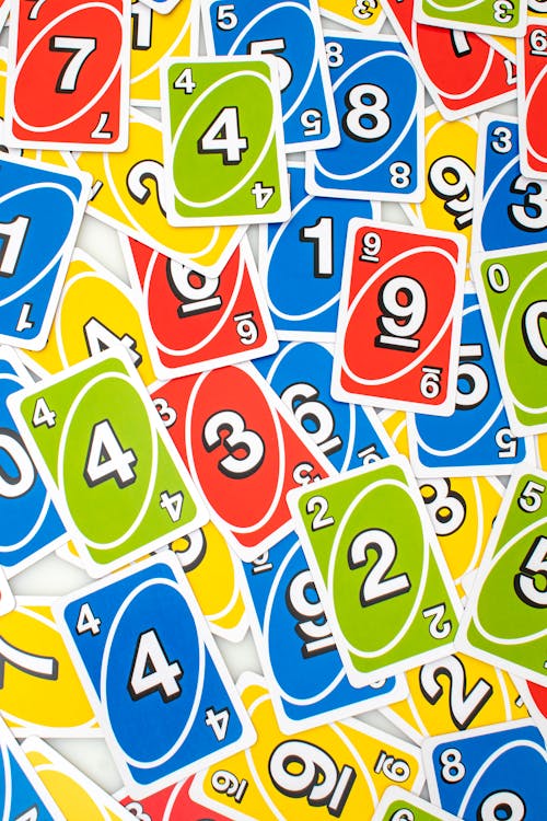 Colorful Cards with Numbers