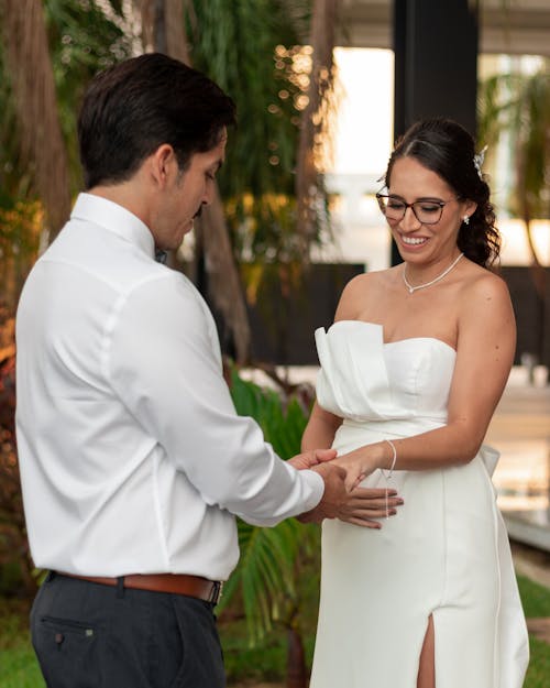 Newlyweds Wearing Ring