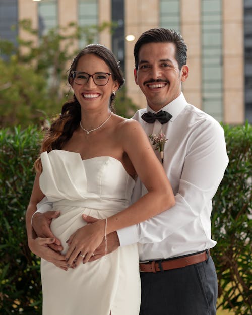 Smiling Couple Posing Together