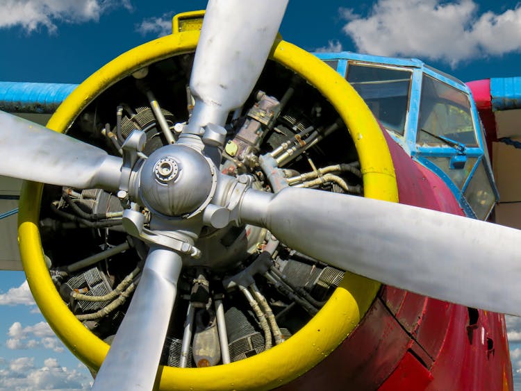 Gray Airplane Propeller