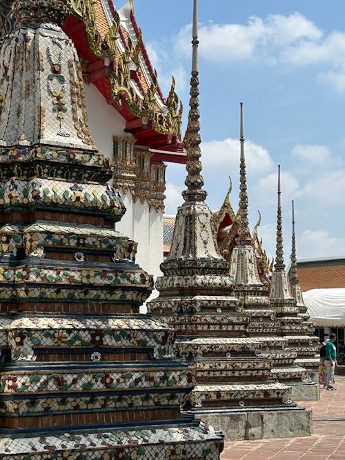 Facade of the Wat Pho Temple in Bangkok, Thailand