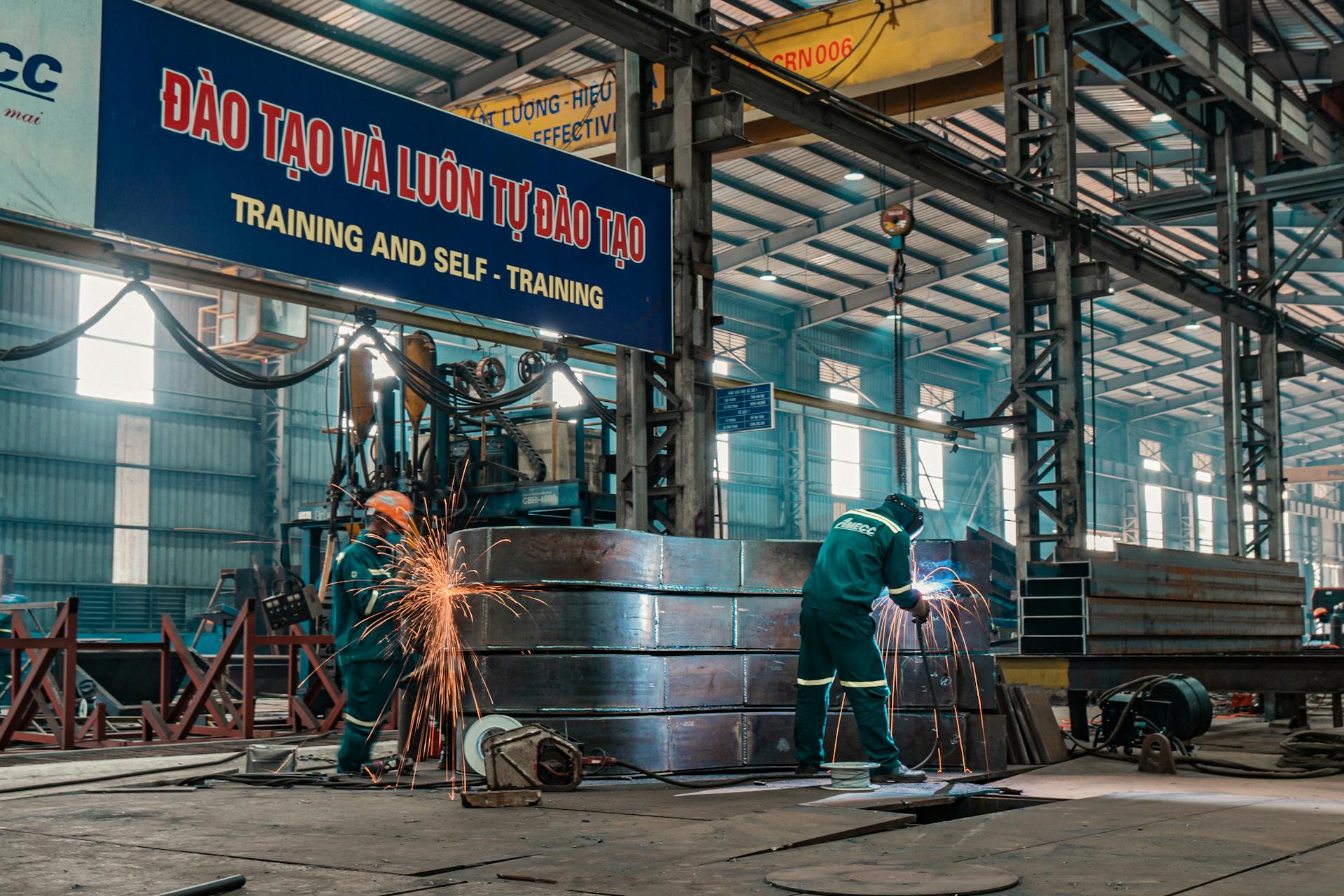 Men Working on a Construction Site