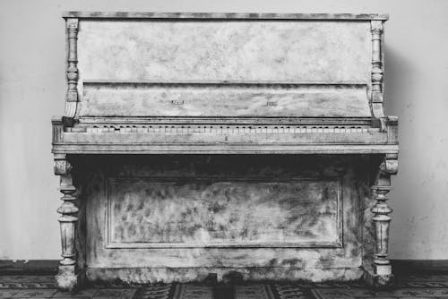 Ilmainen kuvapankkikuva tunnisteilla antiikki, mustavalkoinen, piano
