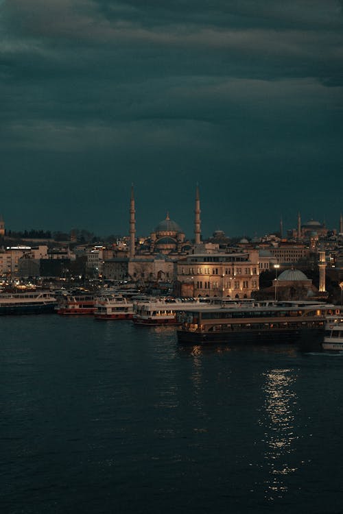 Epic Evening Cityscape of Istanbul