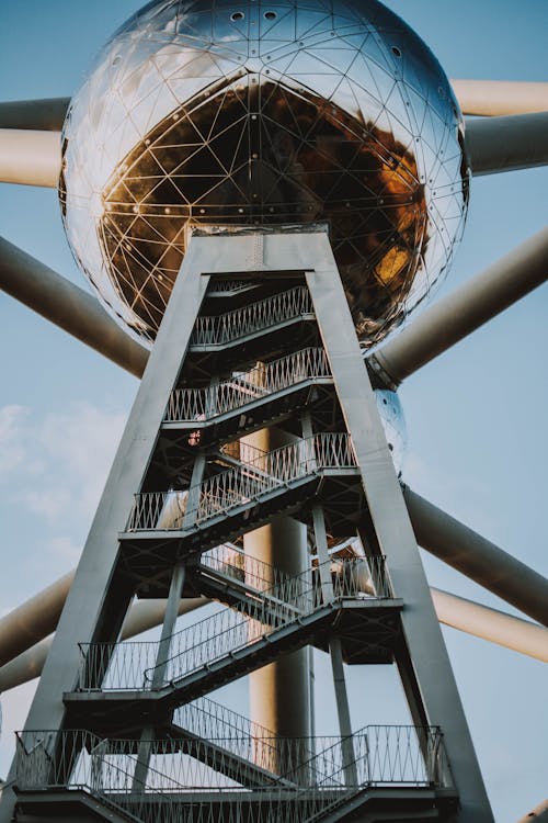 Δωρεάν στοκ φωτογραφιών με atomium, ανοξείδωτο ατσάλι, αρχιτεκτονική