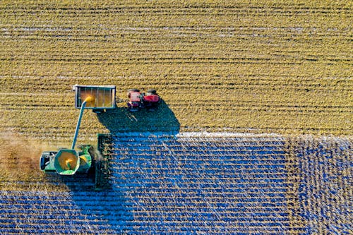 Bovenaanzicht Van Groen Veld