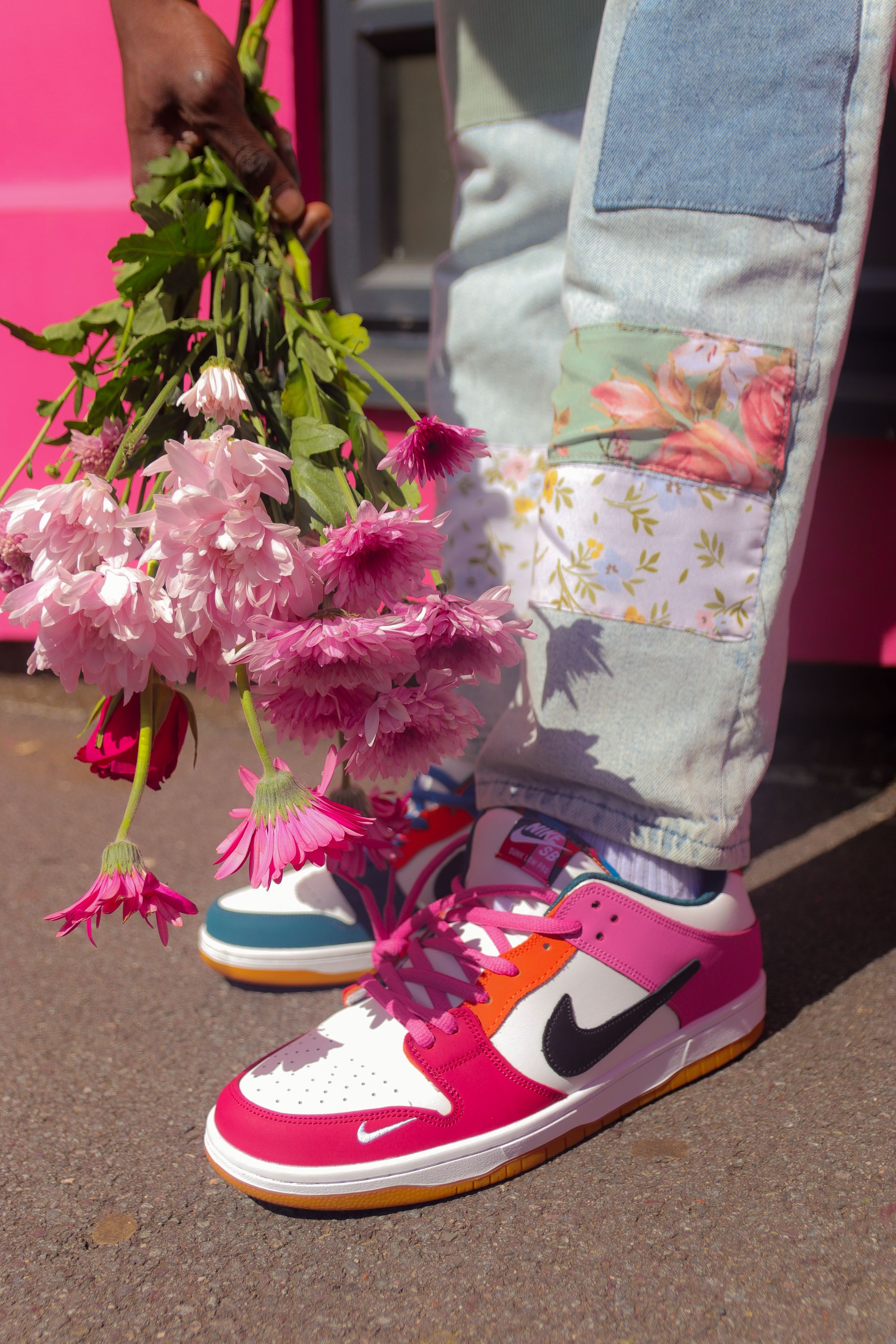 Nike schoenen met bloemen best sale