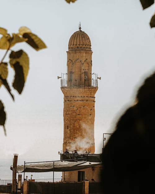 Minaret of the Mardin Grand Mosque in Turkey 