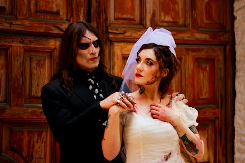 Foto stok gratis gaun pengantin, halloween, horor