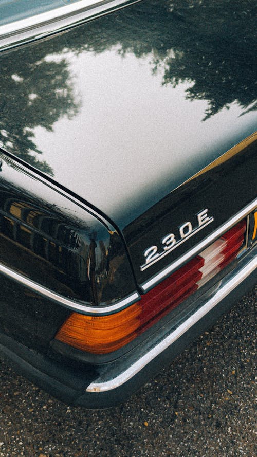 Close-up of the Back of Mercedes Benz W123