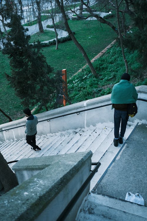 Men on Steps