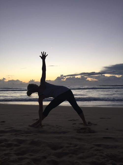 Free stock photo of early sunrise, practising yoga, yoga