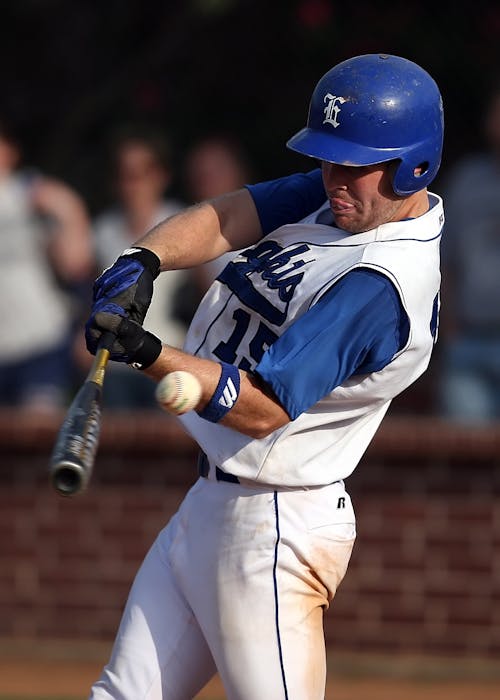 Free Baseball Player Batting Photography Stock Photo