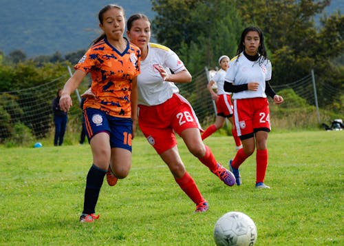 çalmak, futbol oyuncuları, KADIN içeren Ücretsiz stok fotoğraf