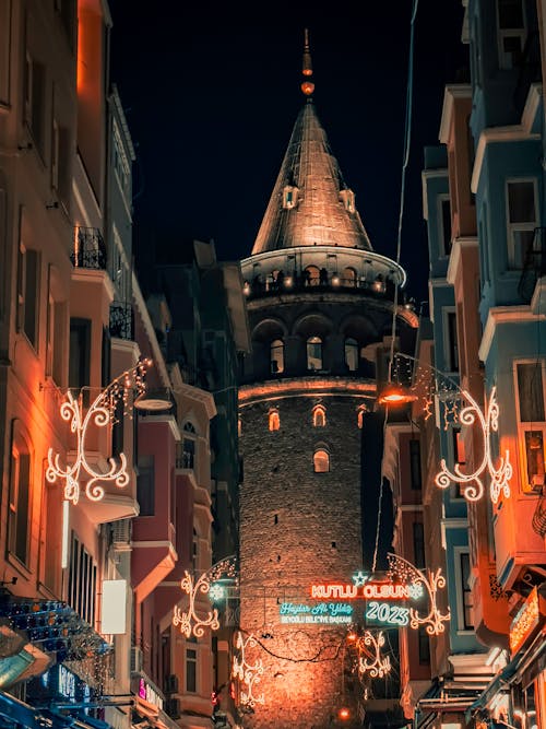 คลังภาพถ่ายฟรี ของ türkiye, กลางคืน, จุดสังเกต