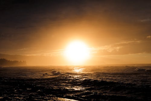 Безкоштовне стокове фото на тему «Захід сонця, море, небо»