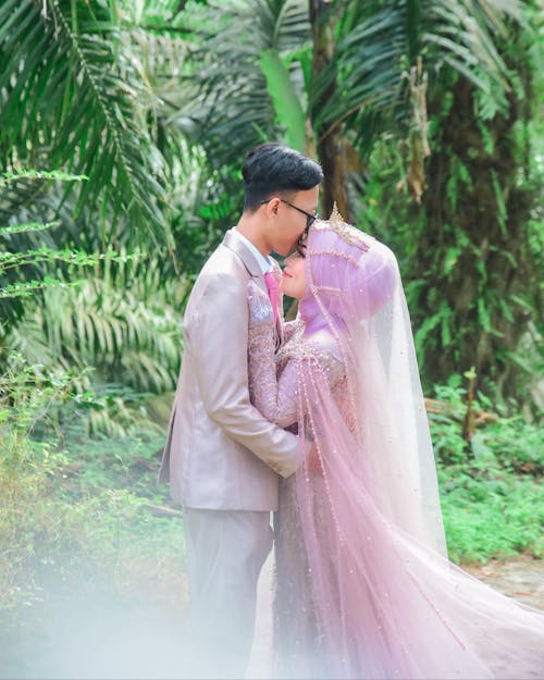 Groom Kissing Bride