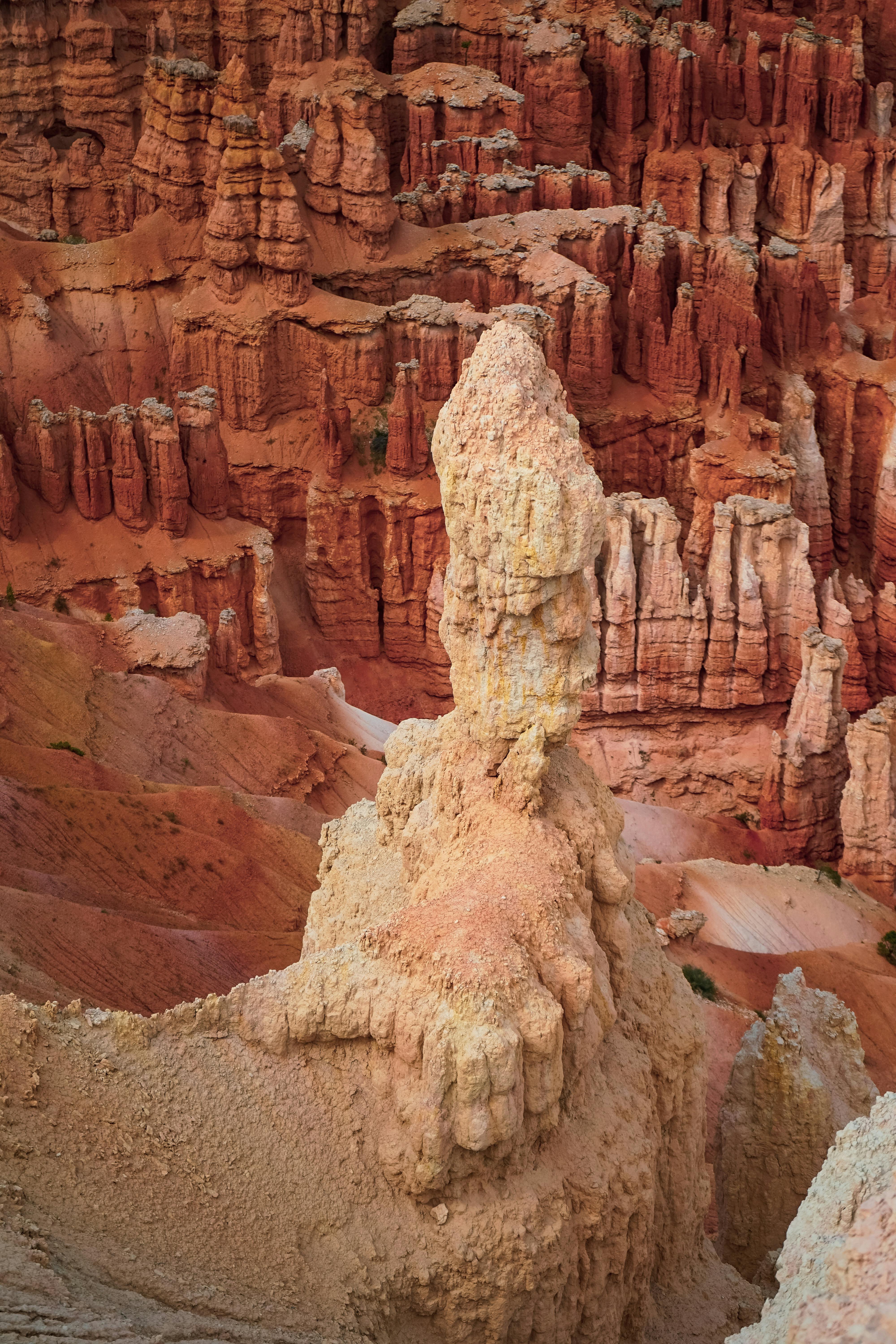 Stunning view of hoodoos at Bryce Canyon showcasing unique geological formations.