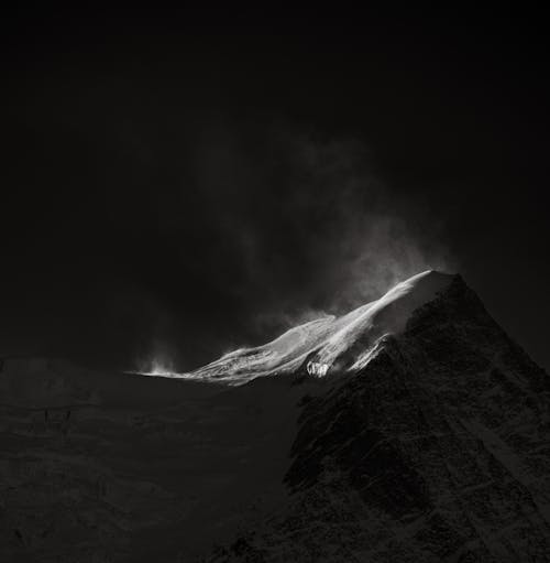Fotobanka s bezplatnými fotkami na tému chladný, čierny a biely, hora