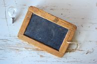 Brown Wooden Framed Chalkboard