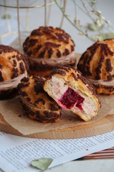 Crab Meat And Cream Cheese Filled Puffs