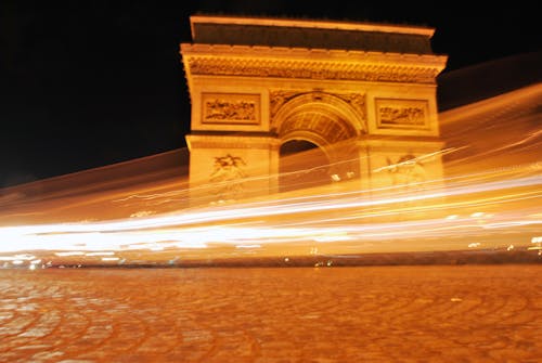 光效, 凱旋門, 巴黎 的 免费素材图片
