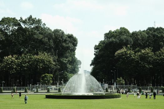 Fountain in the Garden of Independence Palace