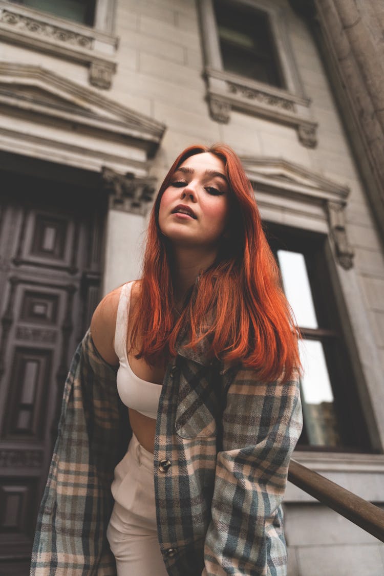 Portrait Of Redhead Woman