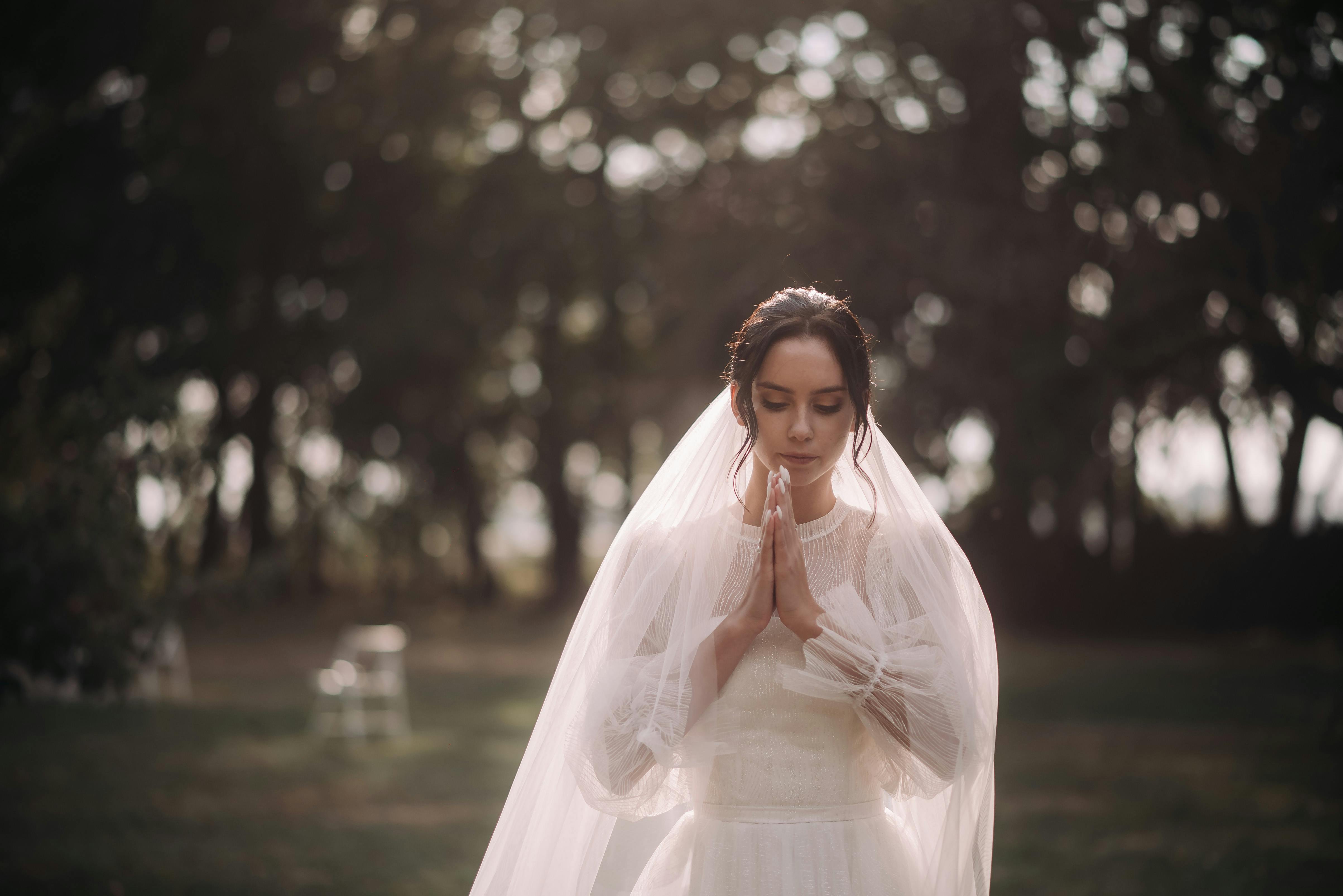 Bride meditating - Beauty tips for brides