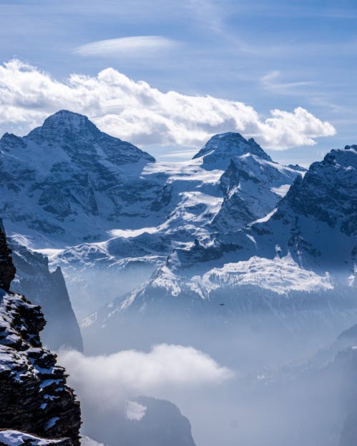 Photos gratuites de beauté, chaîne de montagnes, enneigé