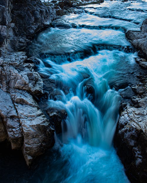 Foto d'estoc gratuïta de cascada, exposició prolongada, fluint