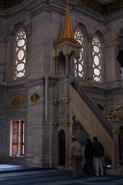 Interior of the Nuruosmaniye Mosque, Istanbul, Turkey