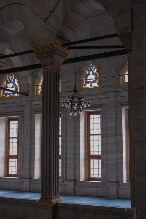 Interior of the Nuruosmaniye Mosque, Istanbul, Turkey