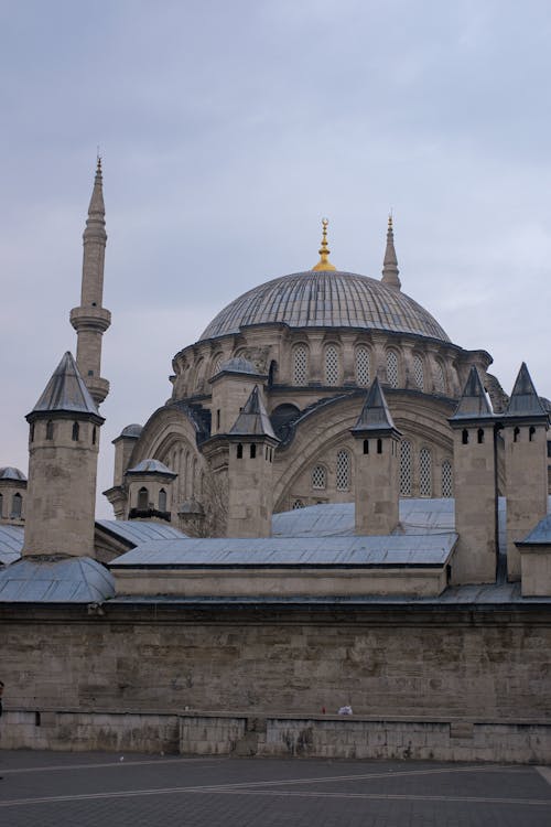 Facade of the Nuruosmaniye Mosque, Istanbul, Turkey